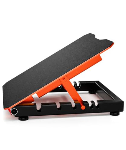 Steel Slant Board for Calf Stretching, Commercial Incline Board - color: Orange