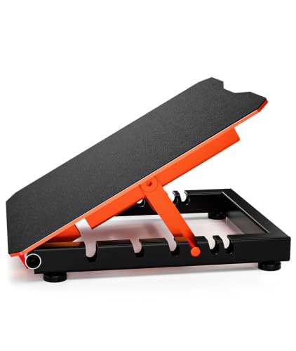 Steel Slant Board for Calf Stretching, Commercial Incline Board - color: Orange