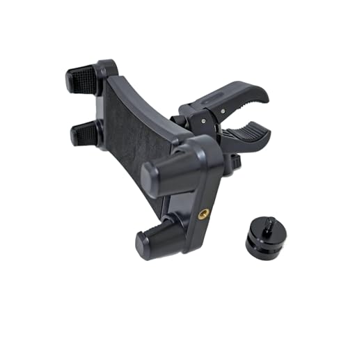 Universal Clamp-On Tablet Holder Phone Mount for Surveying Pole Rod Tripod