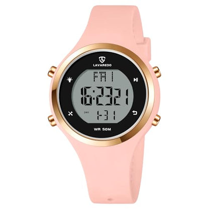 BEN NEVIS Watches for Women, Digital Sport Waterproof Chronograph Stopwatch - color: 04-BlackPink