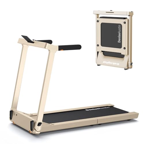 WALKINGPAD Foldable Walking Pad Treadmill with Handle Bar, 7.5MPH - color: taupe