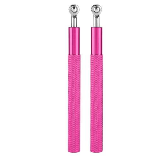 Aluminum Alloy Jump Rope with Ball Bearings – Skipping Rope for Speed Training, Non-Slip Grip and Adjustable PVC Cable - color: Pink