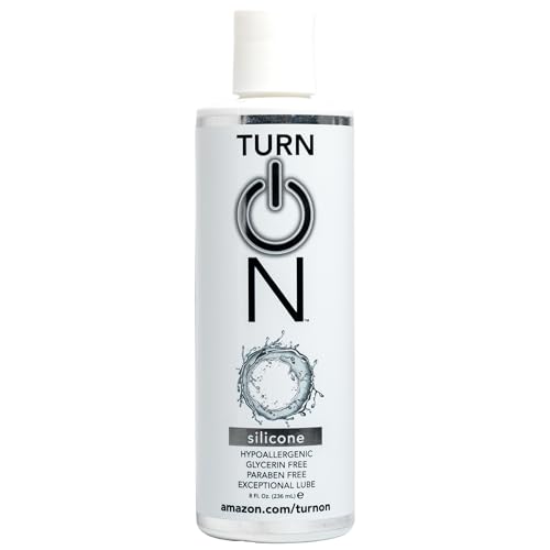 Turn On Silicone-Based Premium Personal Lubricant | Long Lasting Performance, Ultra Slick & Silky Smooth, Condom Safe Lube for Men, Women, and Couples, 8 fl oz - size: 8 Fl Oz (Pack of 1)