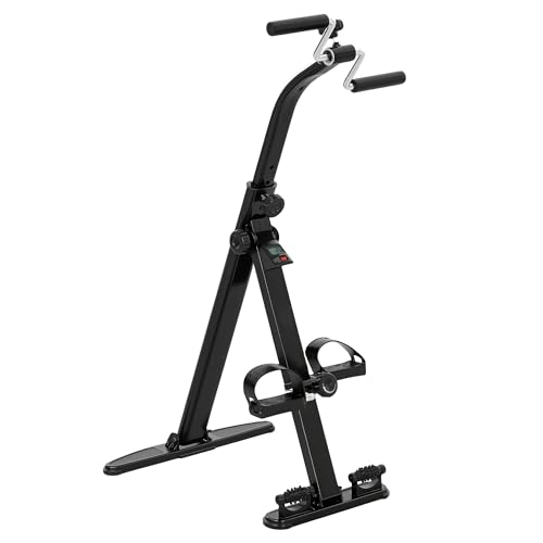 Soozier Pedal Exerciser Foldable Height-Adjustable for Seniors Elderly