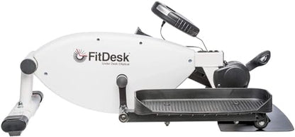 FitDesk Under Desk Bike Exercise Machine, Compact Magnetic Pedal Exerciser, Mini Elliptical, Quiet Seated Cardio Trainer for Home Office Workouts, Adjustable Resistance Bike for Desk Fitness - style: UnderDesk Elliptical