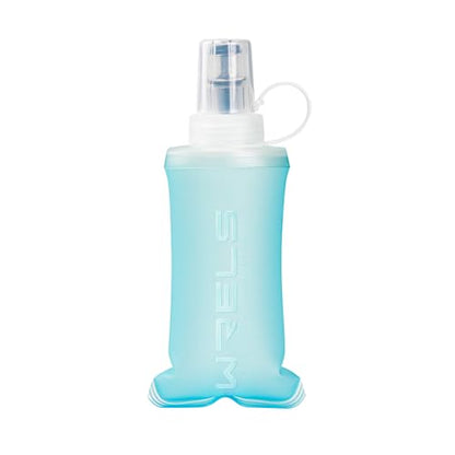 WRELS Soft Flasks Running Water Flask Folding Soft Water Bottles Small for Outdoor Sports Hiking Hydration Pack 5oz/8oz/17oz(SKY BLUE,5oz) - color: Green, style: 150ml/5oz