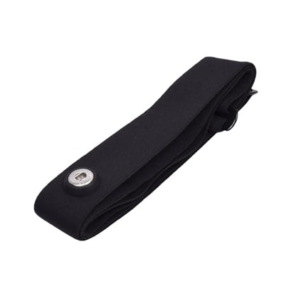 Comfortable Heart Rate Chest Replacement Strap for Polar H10 H9 Garmin Wahoo Coospo PowrLab Fitcent Magene MOOFIT IGPSPORT - color: Black