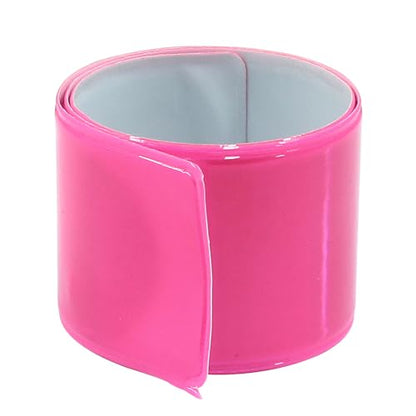 12 Pcs Reflective Snap Bands High Visibility Reflectors for Night Cycling, Jogging, and Working - color: Pink、Purple