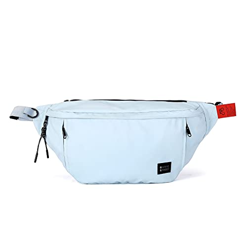 X-Large Crossbody Fanny Pack for Women Men,Waterproof Waist Bag Pack - color: Light Blue, size: X-Large