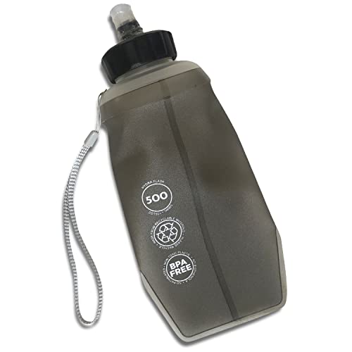 0.5 Liter Ultra Light Soft Water Bottle with Wrist Strap, BPA Free, TPU Material, for Running