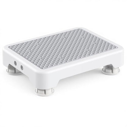 SOYO Mobility One Step Stool Platform for Adults & Elderly, White-Gray - color: White-gray