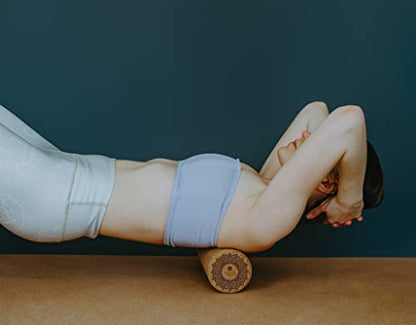 Yoga Design LAB | The Cork Roller | Release Tight Muscles, Improve Circulation, Decrease Soreness, Massages Tissue | Ideal for All Areas of the Body arms, Legs, Back | Travel Friendly (Mandala Tonal) - size: One Size