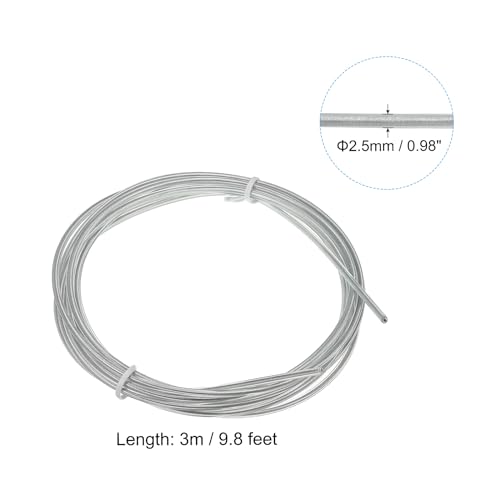 PATIKIL Speed Jump Rope Replacement Cable Professional Skipping Rope Steel Wire Replace for High Speed Jump Ropes - color: White
