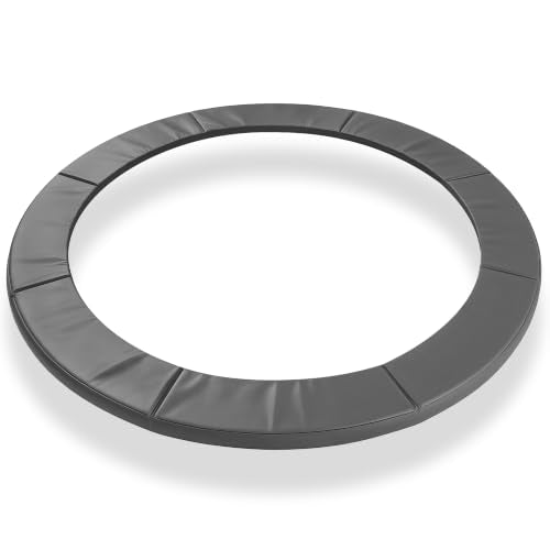 Exacme Double-Sided Round Trampoline Spring Cover, Replacement Safety Pad - color: Grey, size: 16FT