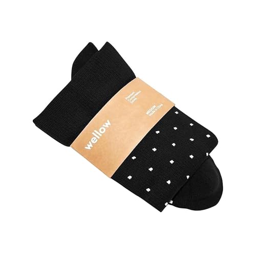 Socks by Wellow - color: Black Dots, size: Medium