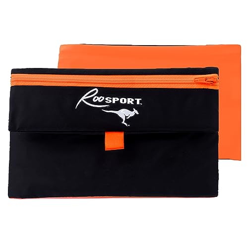 Running Pouch - Securely Carry Essentials While Running - Magnetic Closure for Convenience - color: Orange, size: Large (7.5" X 4.5")