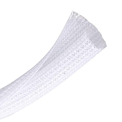 Cable Management Sleeve, Split Design, 10FT - 1 Inch, White - color: White, size: 1"-10ft