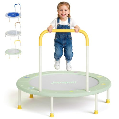36-Inch Toddler Trampoline with Foam Handle, 3FT Foldable Mini Rebounder - color: Green