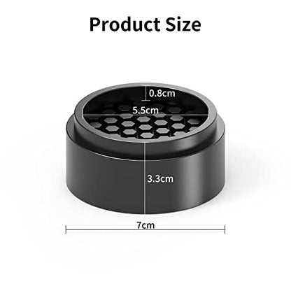 Ezprotekt 1 Inch Adjustable Round Bed Furniture Risers, Stackable Furniture Lifts Risers Creates an Additional 1", 2", or 3" of Height for Sofa, Bed, Table, Chair, Heavy Anti Slip Rubber (12 Pack) - size: 1 inch-12pcs