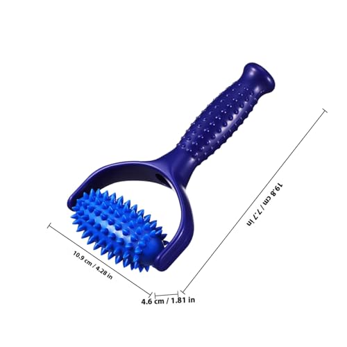 TEHAUX Handheld Back Massager Stick Lightweight Abs PVC Massage Roller for Neck Leg and Body Relief Suitable for Yoga Enthusiasts and Sedentary Individuals