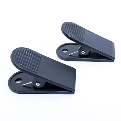 Treadmill Safety Switch Clip, Replacement Treadmill Key Cord Plastic Spring Loaded Clip Ticket Clip Bath Clip Fitness Equipment Clips for All Types of Treadmills - color: Black, size: Pack of 2