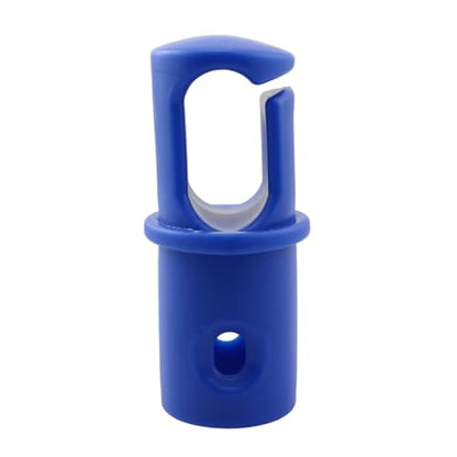 Trampoline Bar Cap RLECS 8PCS Blue Universal Trampoline Rod Cap, Trampoline Enclosure Pole Caps, Trampoline Shell Rod Cap, Trampoline G-Hook, Trampoline Pole Cap,OD 32, ID 28