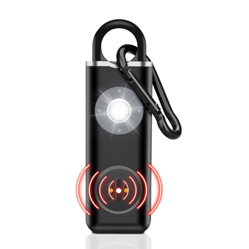 ELECPOW Personal Safety Alarm for Women, Rechargble Keychain Safety Alarm, Personal Protection Weapon for Women,Brightness Strobe Light and Loud Siren for Elders & Womens & Kids Emergency Call