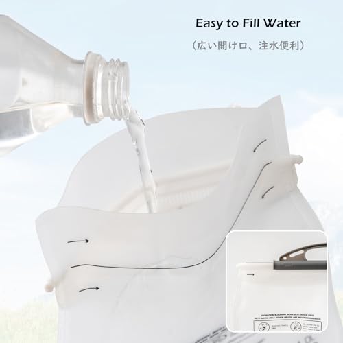 TRIWONDER Hydration Bladder Water Reservoir 1.5 Liter 2L 3L BPA Free Water Bladder for Running Cycling Hiking Camping Backpack - color: D - 2L