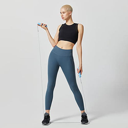 Tangram Smart Rope Rookie – Smart Jump Rope with Counter & App, Bluetooth Fitness Tracker, Adjustable Jump Rope for Weight Loss, Cardio, HIIT & Home Workouts - color: Blue