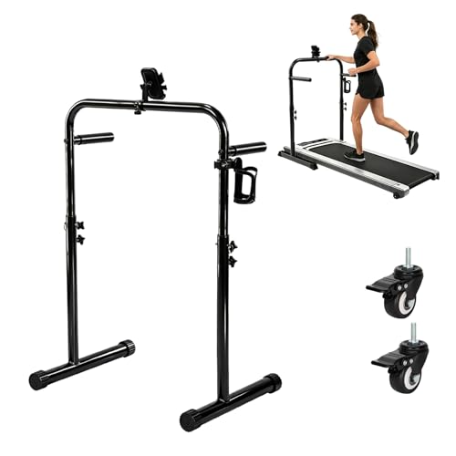 Walking Pad Handle Bar Only, with Cup and Phone Holder, Stainless Steel