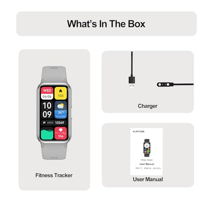 Fitness Tracker (Answer/Make Calls), Smart Watch for Women Men, with 1.47″ AMOLED Always-On Display, 24/7 Heart Rate, Sleep Tracking, 110+ Sport Modes, Waterproof, Compatible for Android Phone - color: Silver