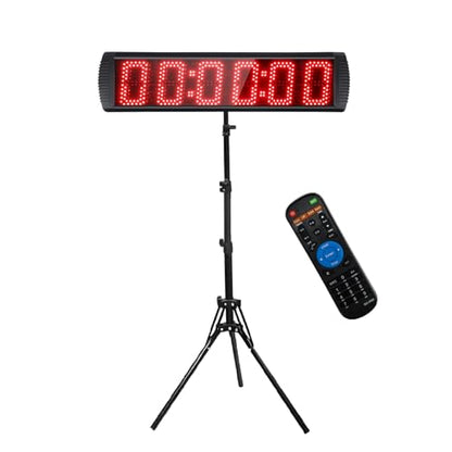 5" LED Race Clock with Tripod & Wall Mount, Remote Control - style: Classic Kit (Remote + Tripod)