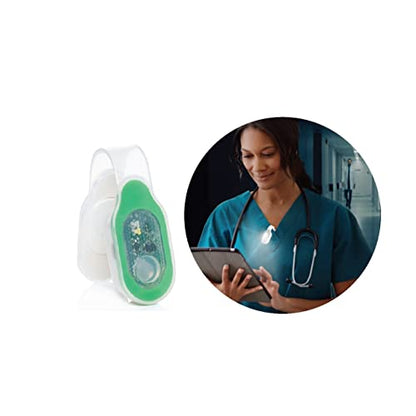 Clip-on, Magnetic LED Safety Light, 4 Light Modes, Rechargeable, Perfect for Nurses, Doctors, Mechanics - color: Green