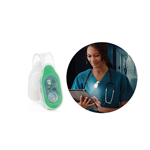 Clip-on, Magnetic LED Safety Light, 4 Light Modes, Rechargeable, Perfect for Nurses, Doctors, Mechanics - color: Green