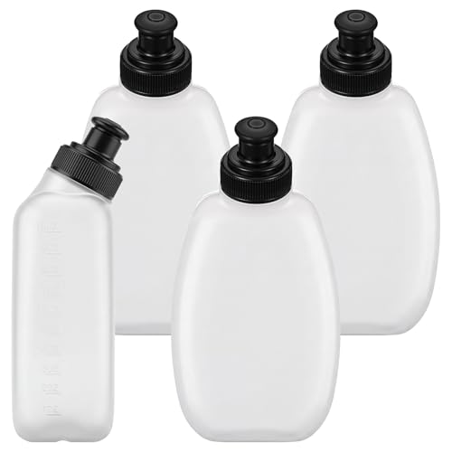 4 Pack 9.5 oz Running Belt Replacement Water Bottles Handheld