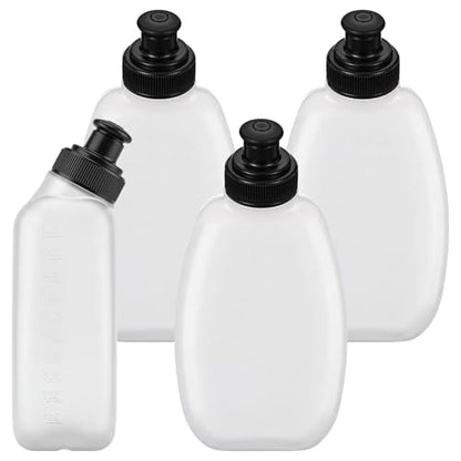 4 Pack 9.5 oz Running Belt Replacement Water Bottles Handheld