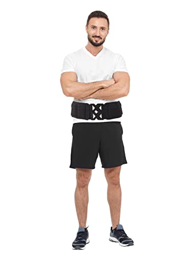 Weighted Fitness Belt - Walking, Running, Training Belt with Adjustable Weights up to 10 lbs, Cooling Technology, Unisex - color: Black, size: XX-Large