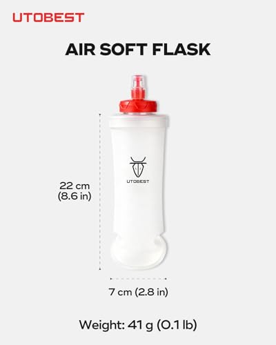 UTOBEST U/lab Soft Flask 500ml, Collapsible Water Bottle, 2 pcs