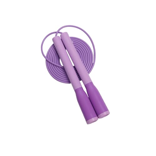 Jump Rope for Men and Women (Lifestyle Series) – Premium Soft-Grip Fitness Rope for Women | Elegant Design, Smooth Rotation, Durable KR PVC Cable | Made in Korea - color: Purple, size: QueenPlus