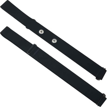 Heart Rate Monitor Chest Replacement Strap Adjustable Soft Strap Heart Rate Chest Strap Replacement Strap Cycling Heart Rate Elastic Compatible Heart Rate Sensor for Running Yoga Cycling Black