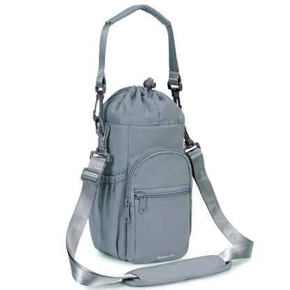sportsnew 40oz Crossbody Water Bottle Bag for Gym Hiking - color: Blue