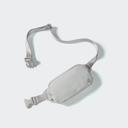 Pander Mini Belt Bag – Ultra Compact, Fits 6.7” Phone, Lipstick, Earbuds, Essentials, Small Crossbody Waist Purse, Pale Grey - color: Pale Grey