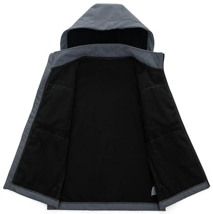 GGleaf Men's Softshell Vest Windproof Lightweight Golf - color: Grey, size: Large