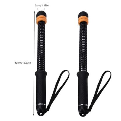 1Pair Weighted Ropeless Battle Ropes - Heavy Duty Cordless Battle Rope with Adjustable Load Ring, Portable Arm Exerciser Rope for Home Gym, HIIT, Strength, Training for Men & Women