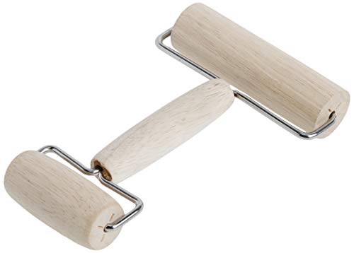 Norpro Wood Pastry/Pizza Roller 4in/10cm - size: 4 inches