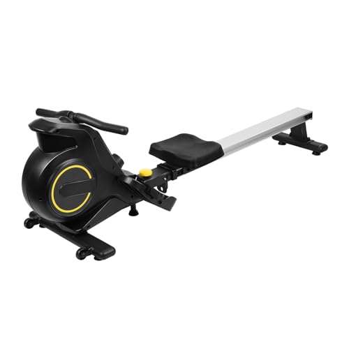 Rowing Machine, Magnetic Rower Machine with Adjustable Resistance, Magnetron Flywheel Rowing Machine, Home Exercise Sunny Rowing Machine