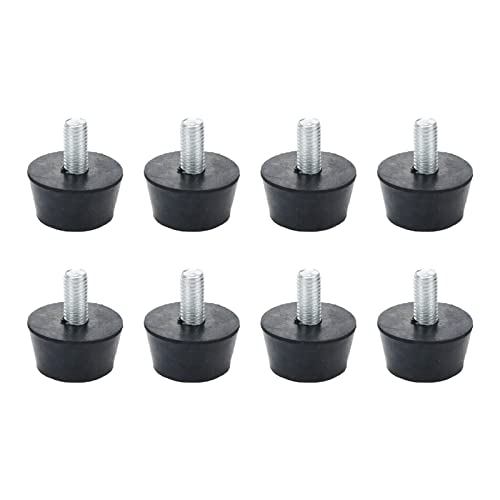 8 Pcs 3/4-Inch Height Rubber Furniture Legs for Sofa Table Chair - size: 3/4in-Height /M10 Bolt