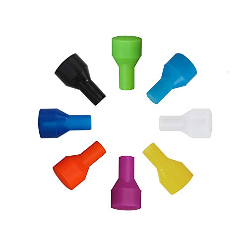 Bite Valve Replacement Mouthpieces for Camelbak and Most Brands Hydration Pack Bladder | BPA-Free | Bite Valve Kit - color: 2 Dust Cover + 4 Colorful