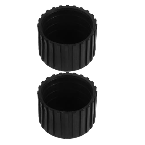 2Pcs Fitness Equipment Foot Pads Round Foot Cover for Fitness Bench Non-Slip Rubber Feet Pads for Gym Equipment Floor Protectors for Exercise Machine Parts Noise Reduction Easy Install