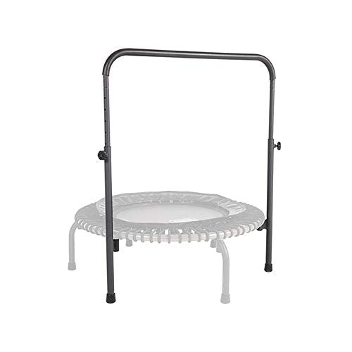 JumpSport 350f Indoor Heavy Duty Lightweight 39-Inch Folding Fitness Trampoline with Handle Bar Accessory, Black